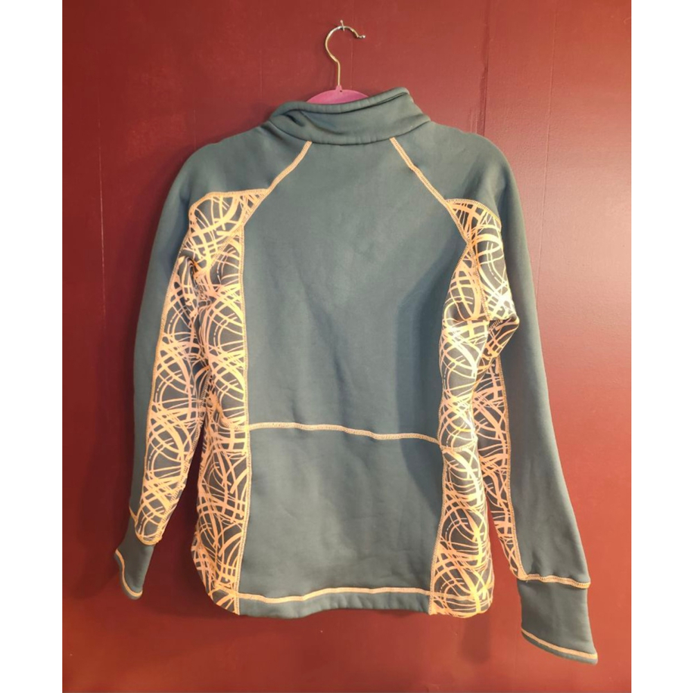 Women's Avalanche Gray & Peach Quarter-Zip Sweatshirt L - Picture 5 of 5